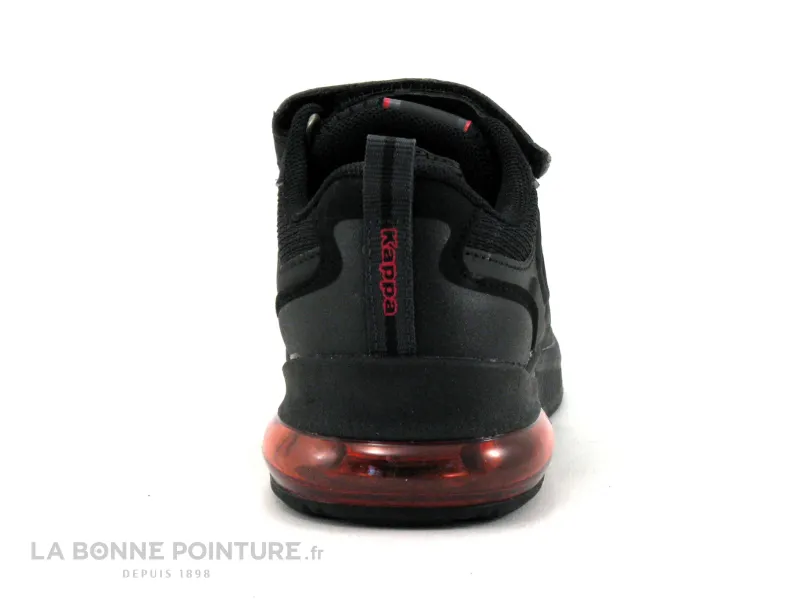 Achat chaussures Kappa Enfant Basket, vente Kappa Logo SPLINTER Ev Kid - Noir Rouge - Basket enfant elastique et velcro