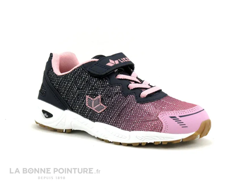 Achat chaussures LICO Enfant Basket, vente Lico FLORI 360957 Marine Rose Argent - Basket fille avec elastique
