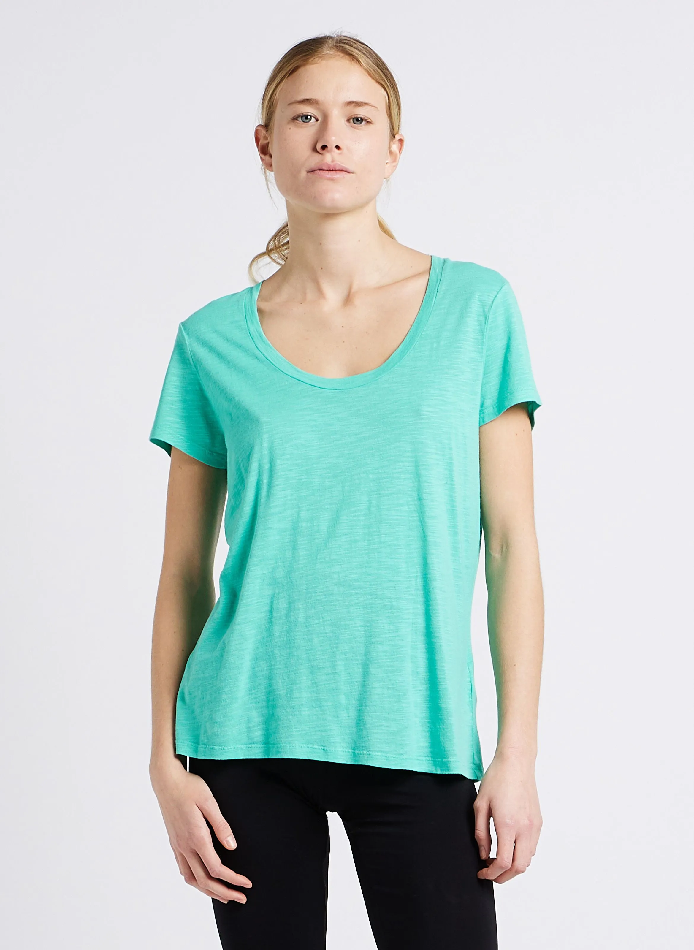 AMERICAN VINTAGE  Tee-shirt col rond en coton mélangé jacksonville - Vert