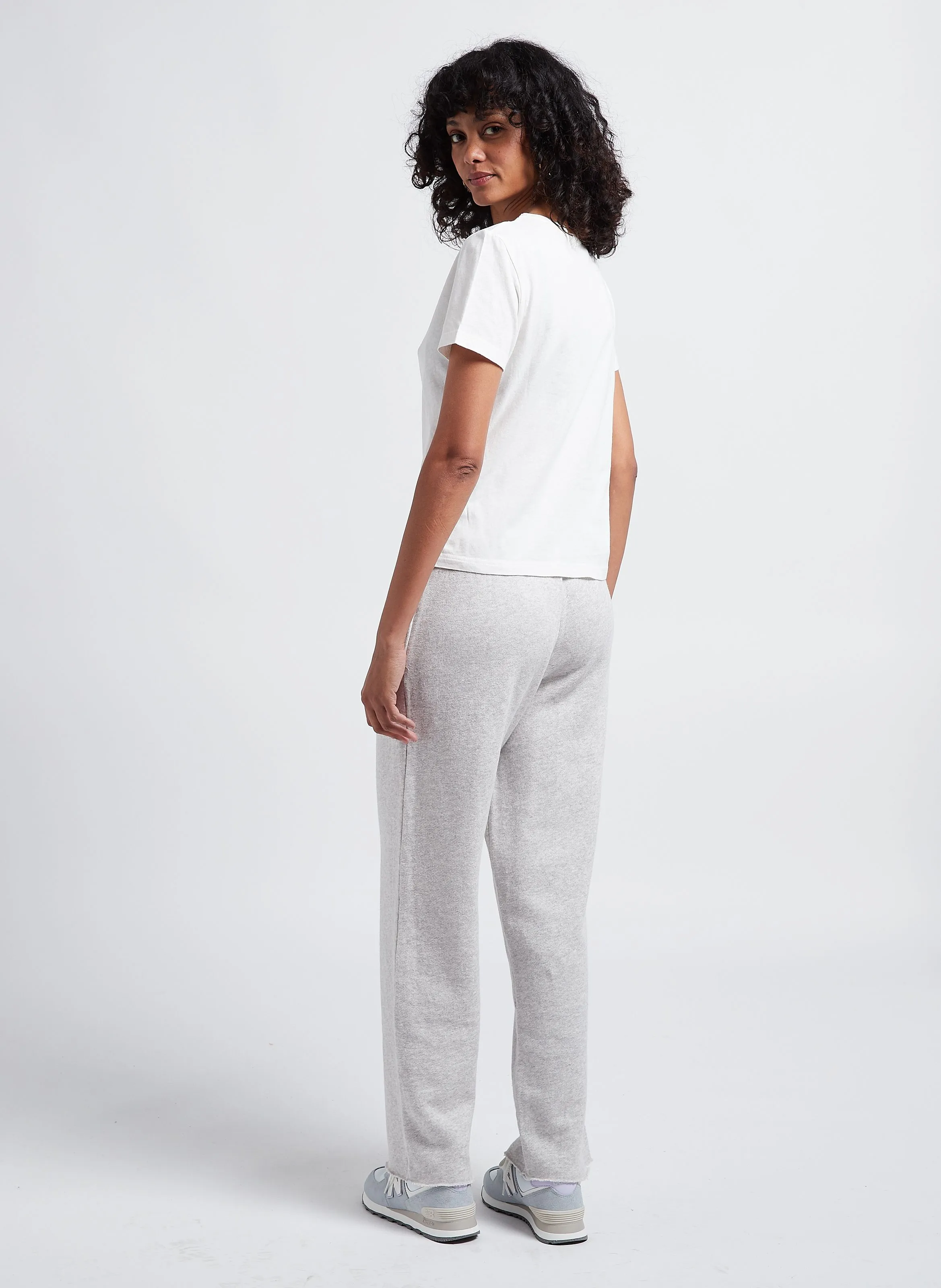 AMERICAN VINTAGE  Tee-shirt court col rond en coton gamipy - Blanc