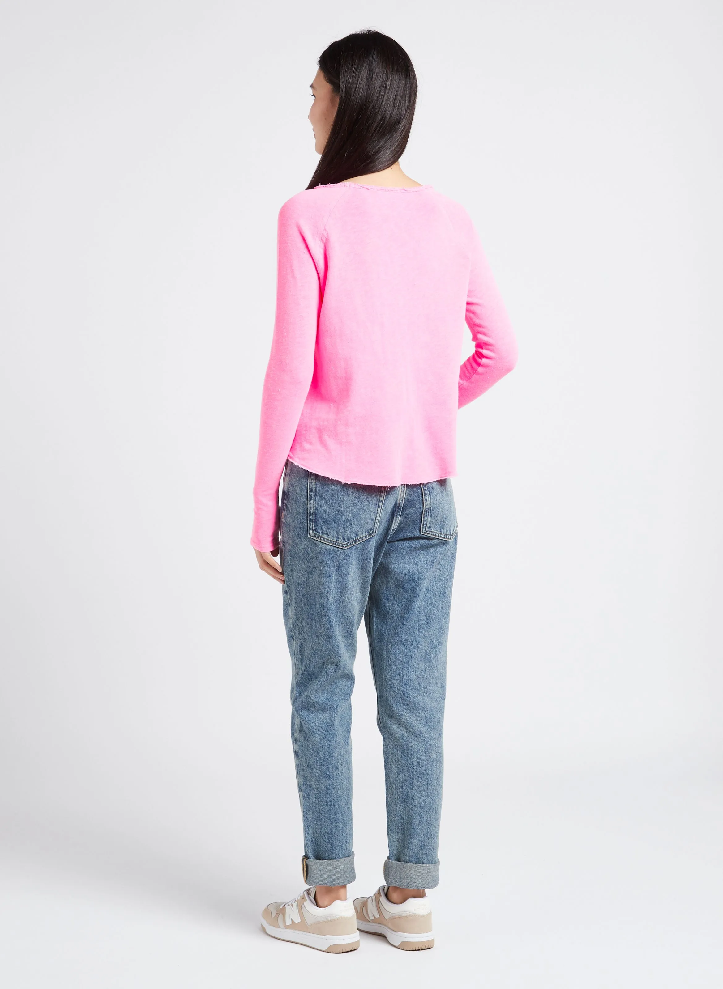 AMERICAN VINTAGE  Tee-shirt à col bateau en coton sonoma - Rose