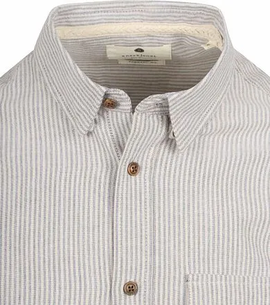Anerkjendt Shirt Akkonrad Rayure Beige 901674-5523 commander