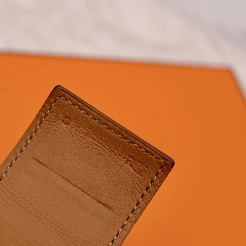 Bracelet Collier de Chien en cuir box saumon – Hermès