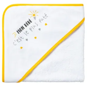 Cape de bain 70x70 cm Message bébé