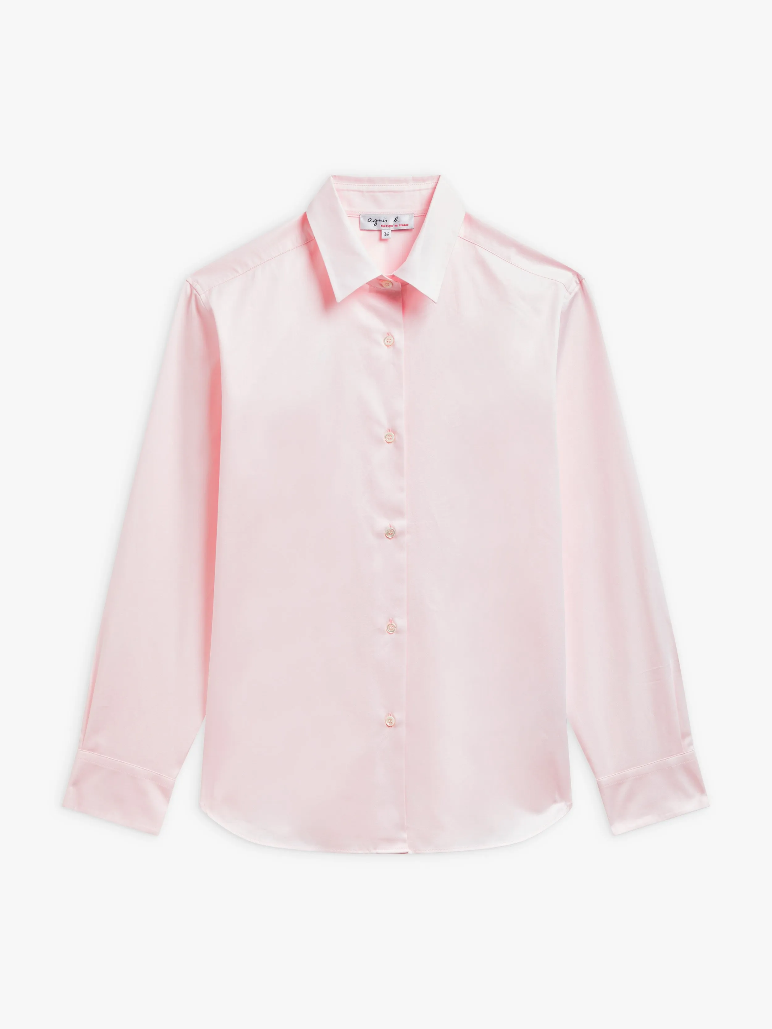 chemise en sergé de coton rose vénus