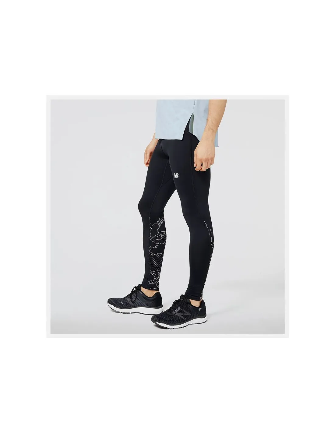Collant de running New Balance Reflective Accelerate Men's Black