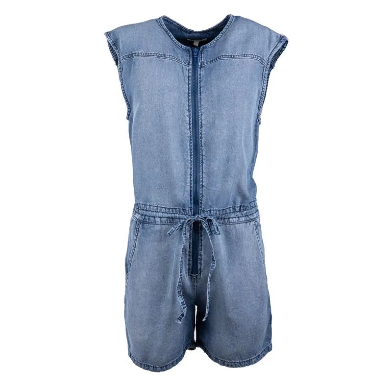 Combinaison col rond queen blue denim avec zip Femme JOSEPH 'IN à 