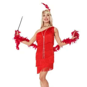 Costume Charleston Robe Rouge