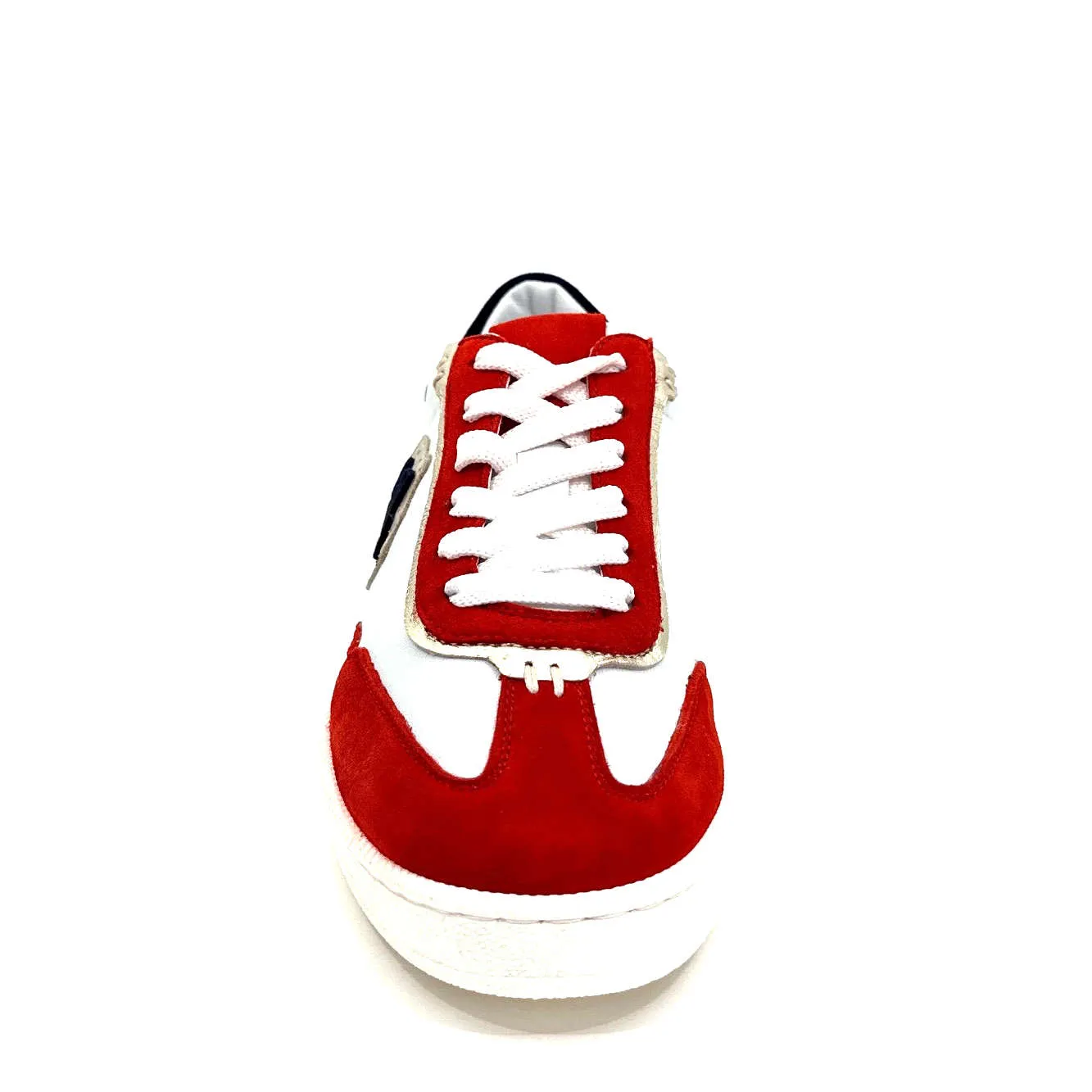 Donna Carolina 51670 113 Cuir Blanc Daim Rouge Bleu Marine