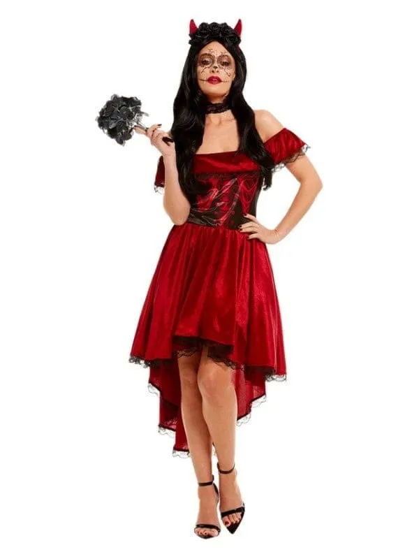 Déguisement jour des morts femme rouge du XS au XL