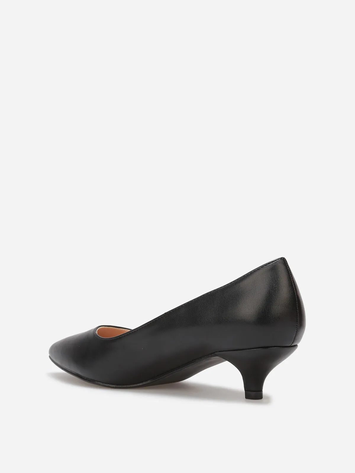 Escarpins pointus kitten heel- Noir