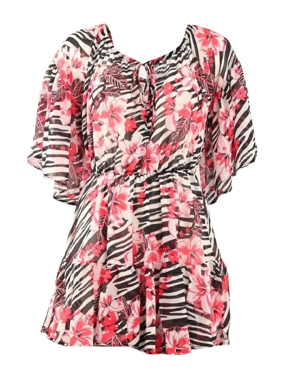 F**K Robe de plage pour femme FK23-1662U Blanc