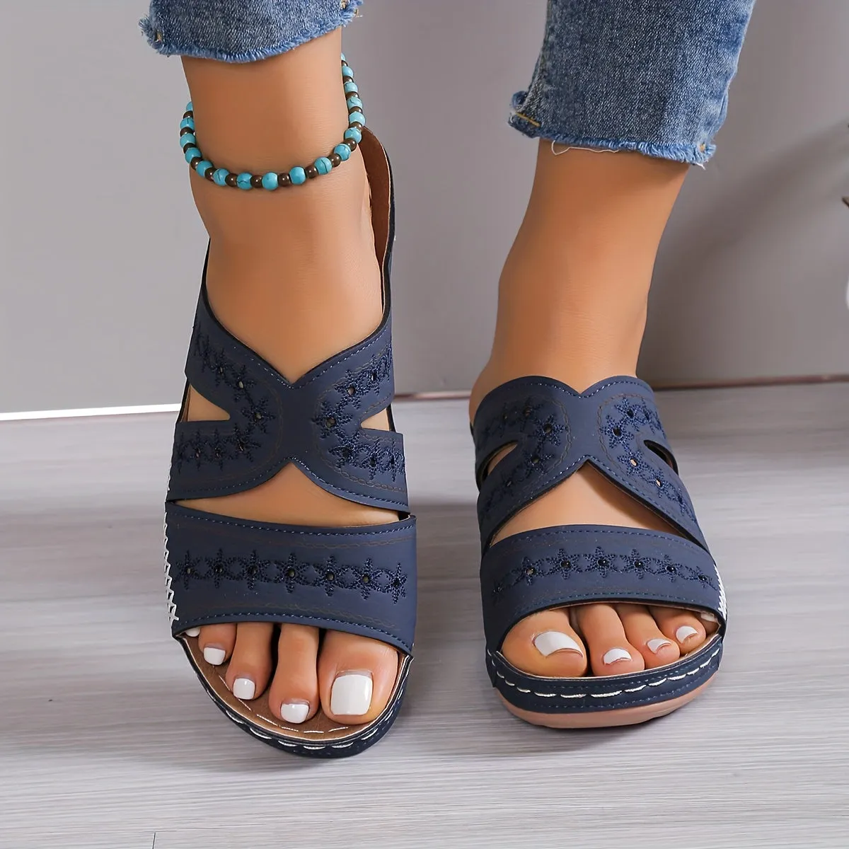 Genevievery | Sandales Ultra Confort Pour Femmes | Elégantes