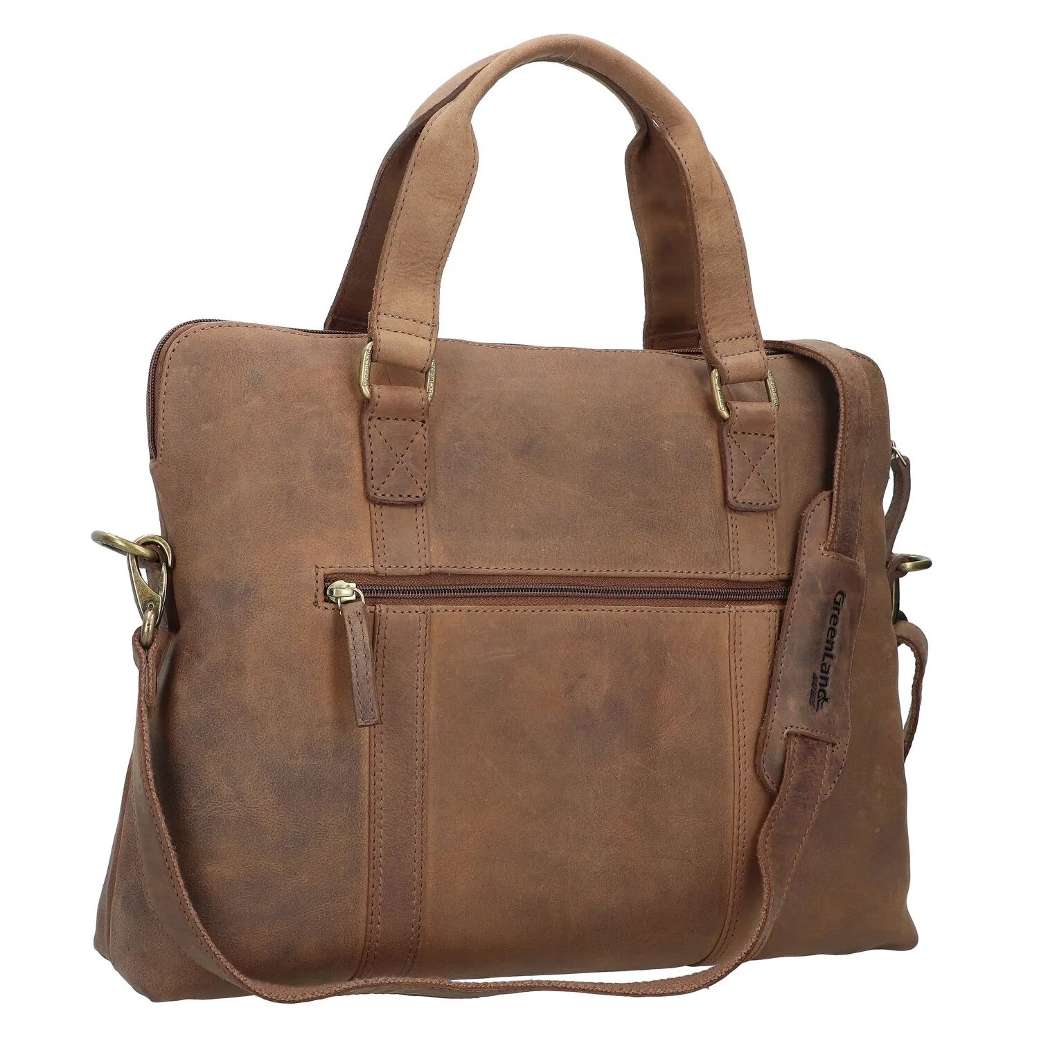 Greenland Nature Montenegro Porte-documents en cuir 40 cm Compartiment pour ordinateur portable