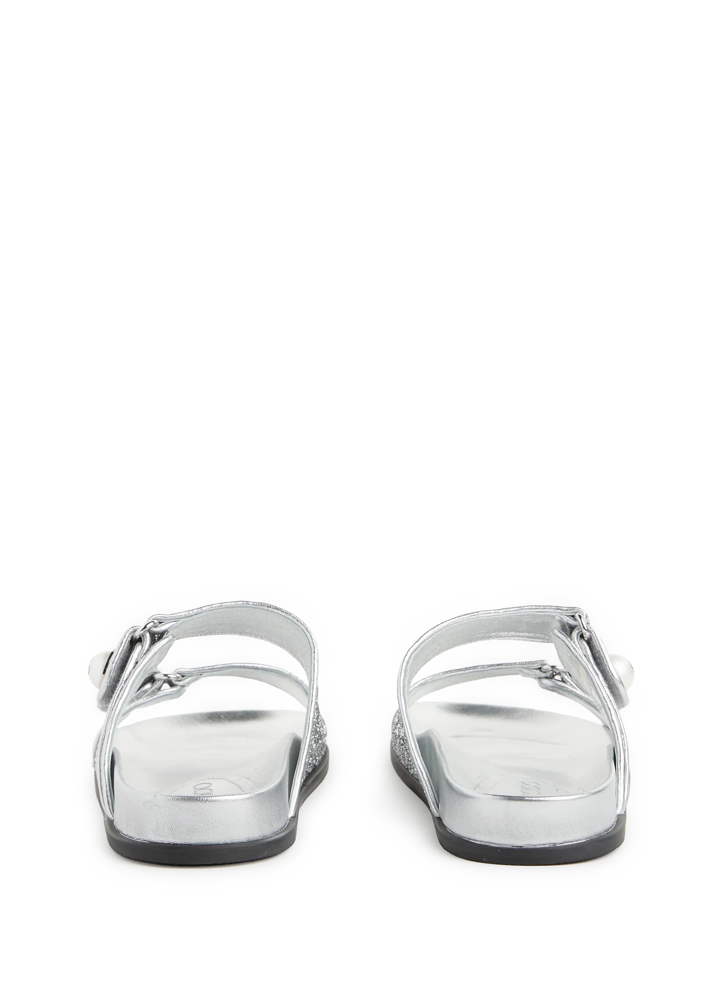 JIMMY CHOO  Sandales métallisé  - Argent