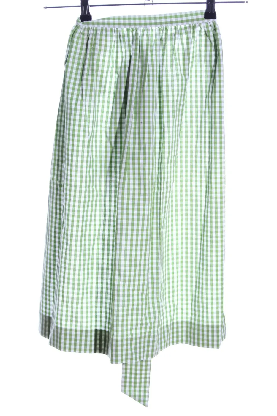 Lodenfrey Tablier bavarois vert-blanc motif à carreaux style rétro