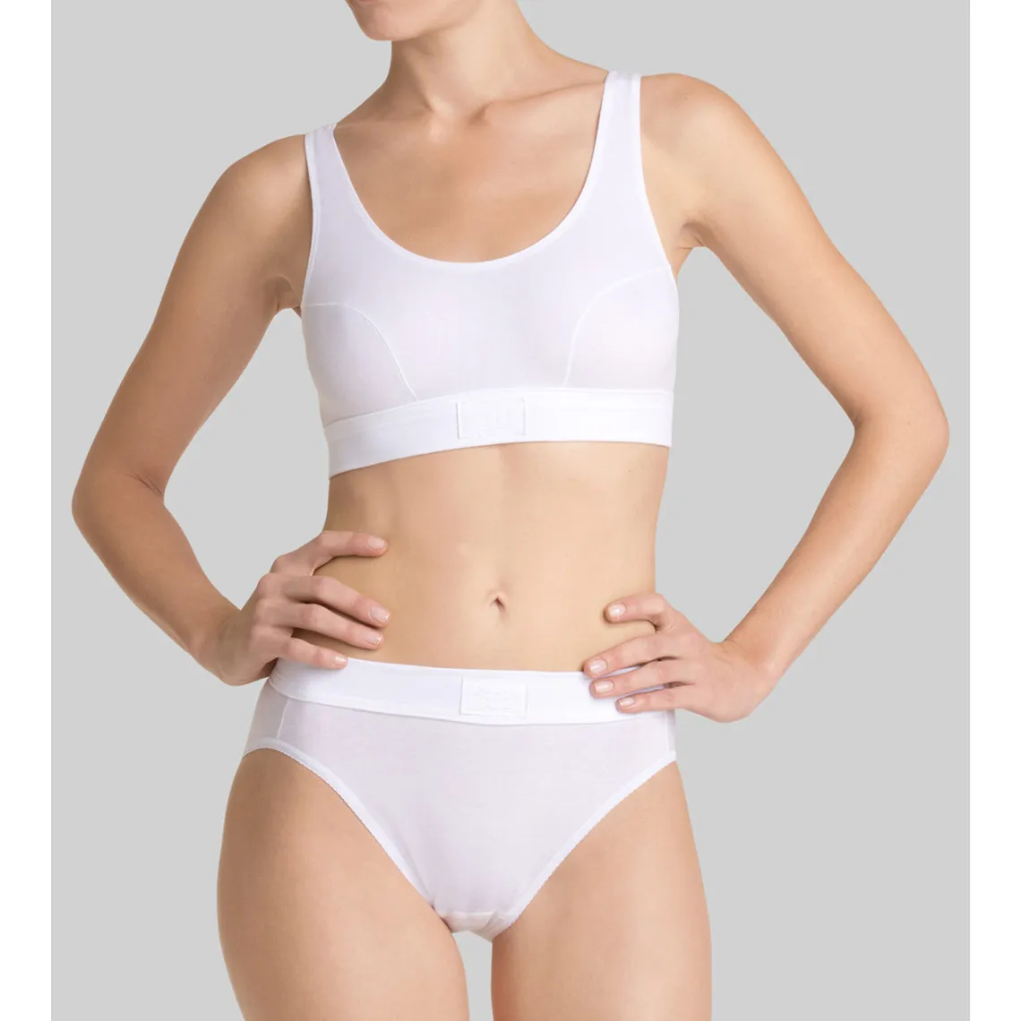 Lot de 2 brassières sans armatures - Blanc Sloggi en coton | 3 Suisses