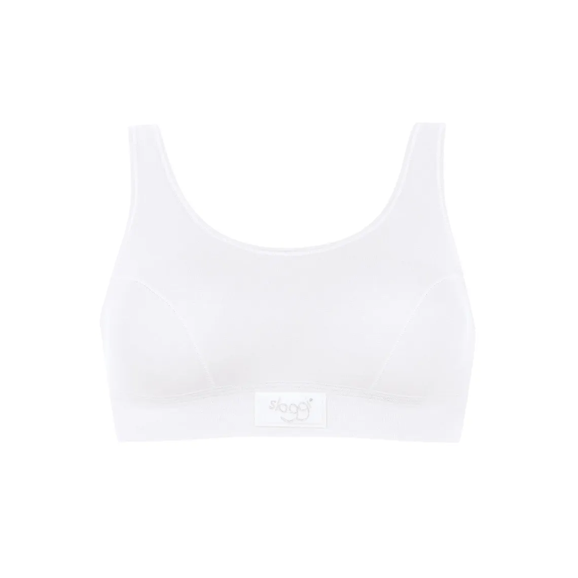 Lot de 2 brassières sans armatures - Blanc Sloggi en coton | 3 Suisses