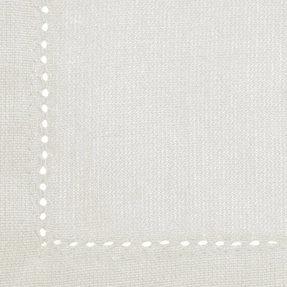 Nappe chambray, blanc, coton, dimensions 140x240 cm | 3 Suisses