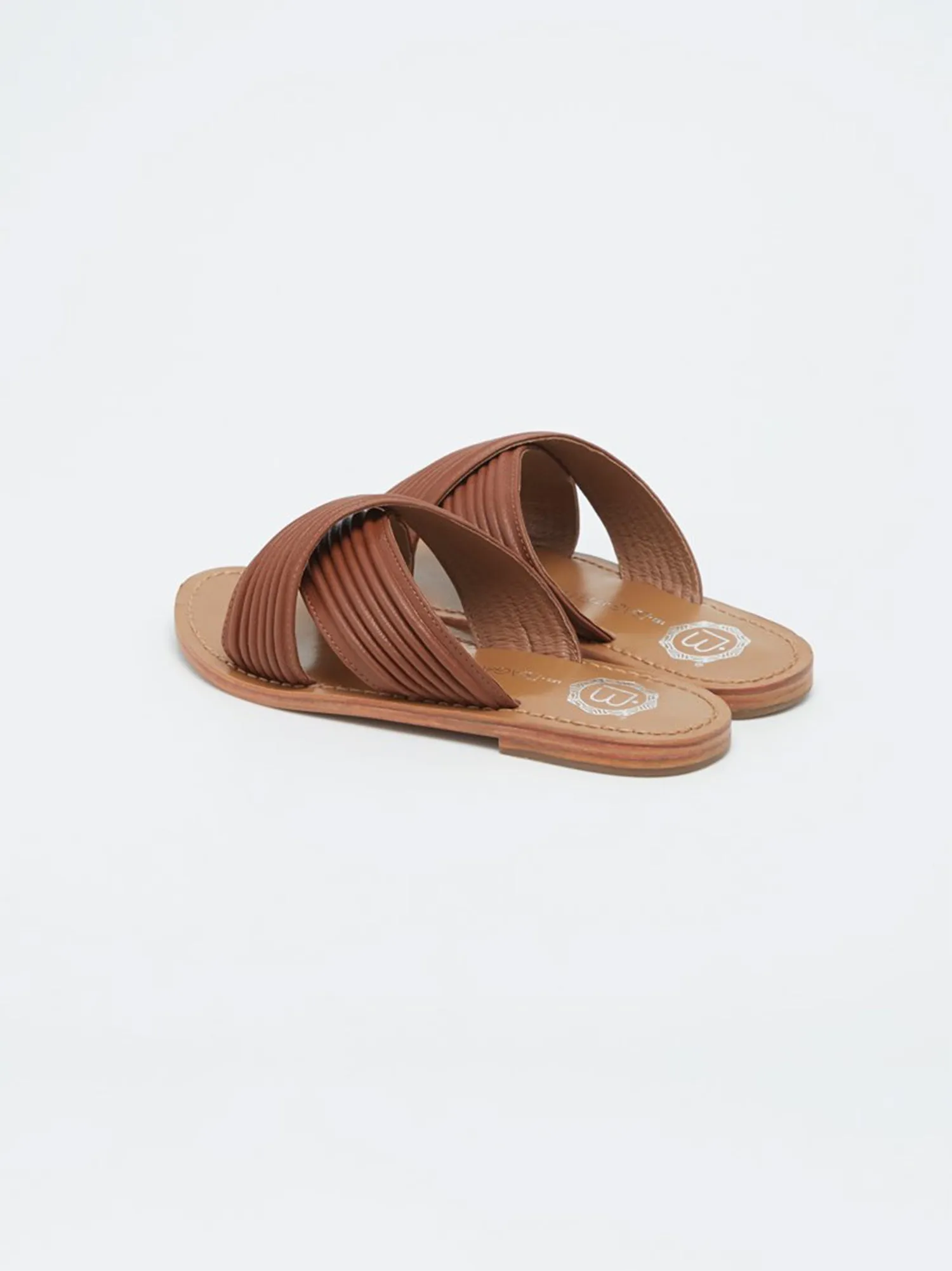 NASSAU Mule neutre en cuir