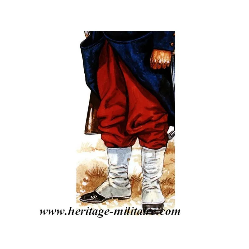 Pantalon rouge garance Infanterie française avec martingale