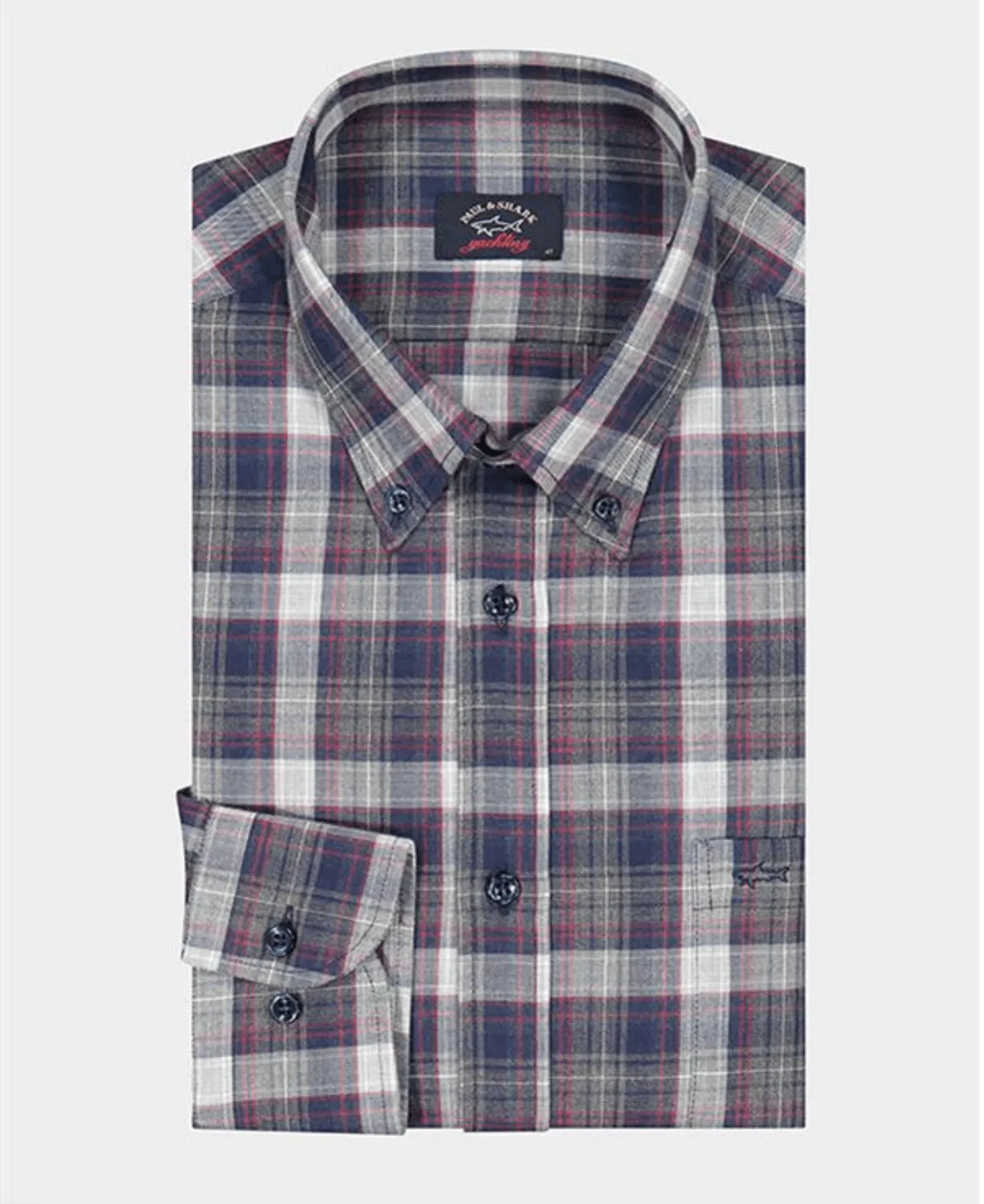 Paul & Shark - Chemise de flanelle carreaux