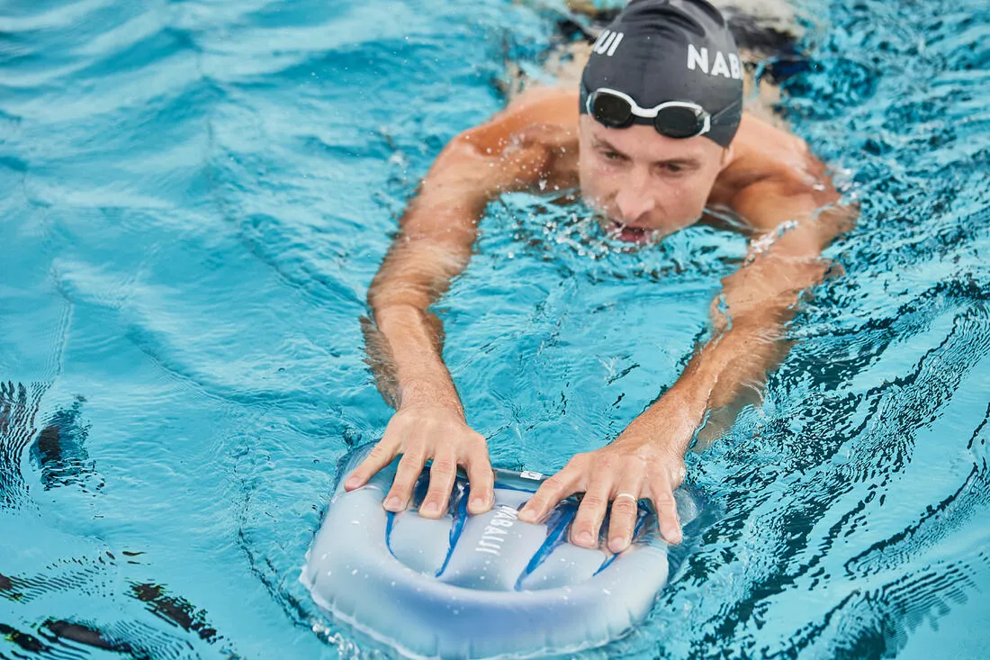 Planche de Natation Compacte Gonflable 500 bleu