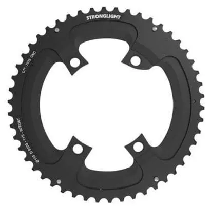 PLATEAU ROUTE 4BRA D.110 POUR SHIMANO DURA-ACE 9100 STRONGLIGHT 51DTS EXTERIEUR NOIR CT2  11V.POUR INTERIEUR 36DTS