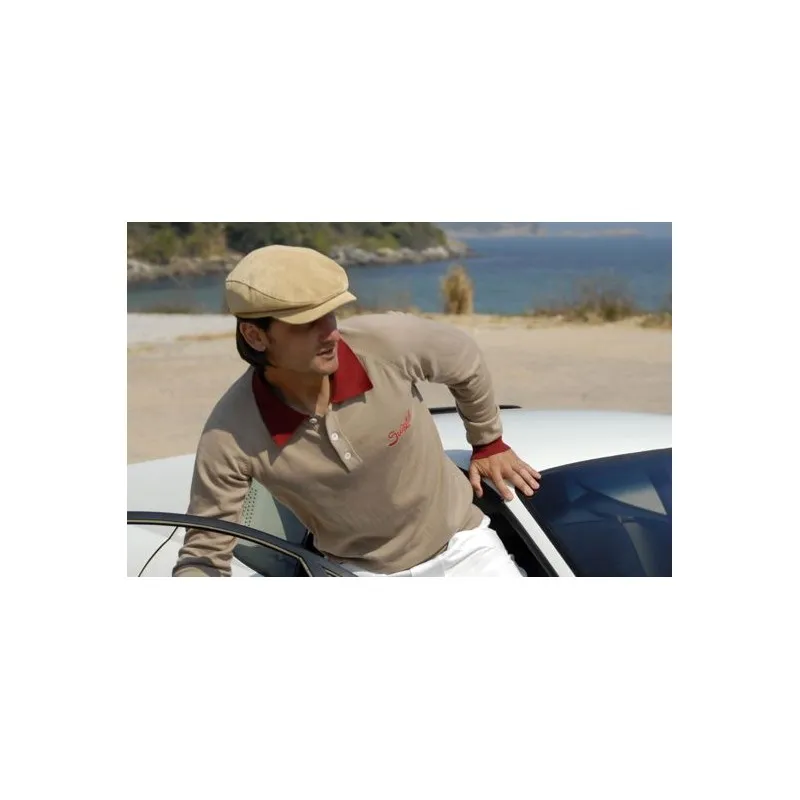 Polo Suixtil Florio Pima Beige et Rouge