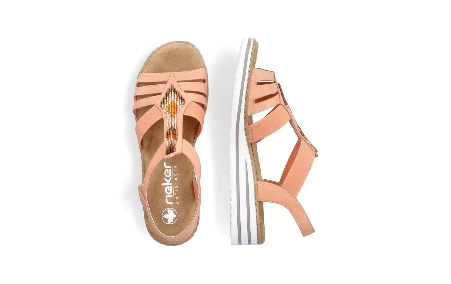 Rieker nu pieds et sandales v0651 38 orange