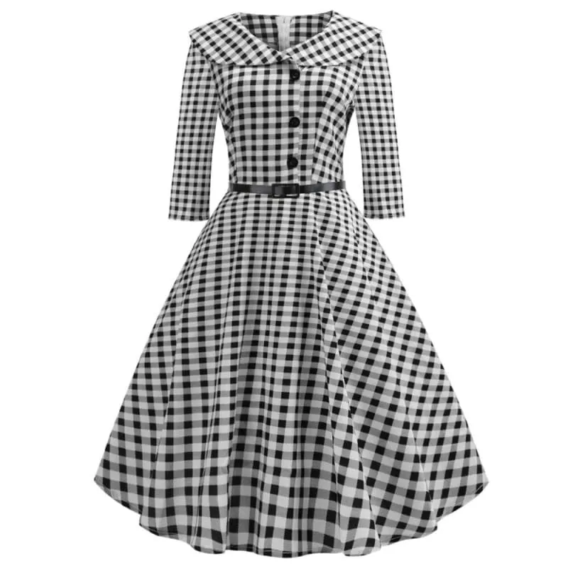 Robe Vintage Rétro Femme