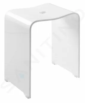 Sapho Accessoire Ridder - Tabouret de salle de bains, blanc mat A211101