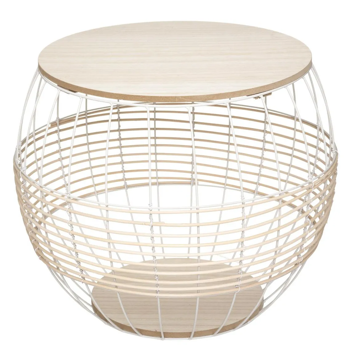 Table Métal Blanc x2 | 3 Suisses