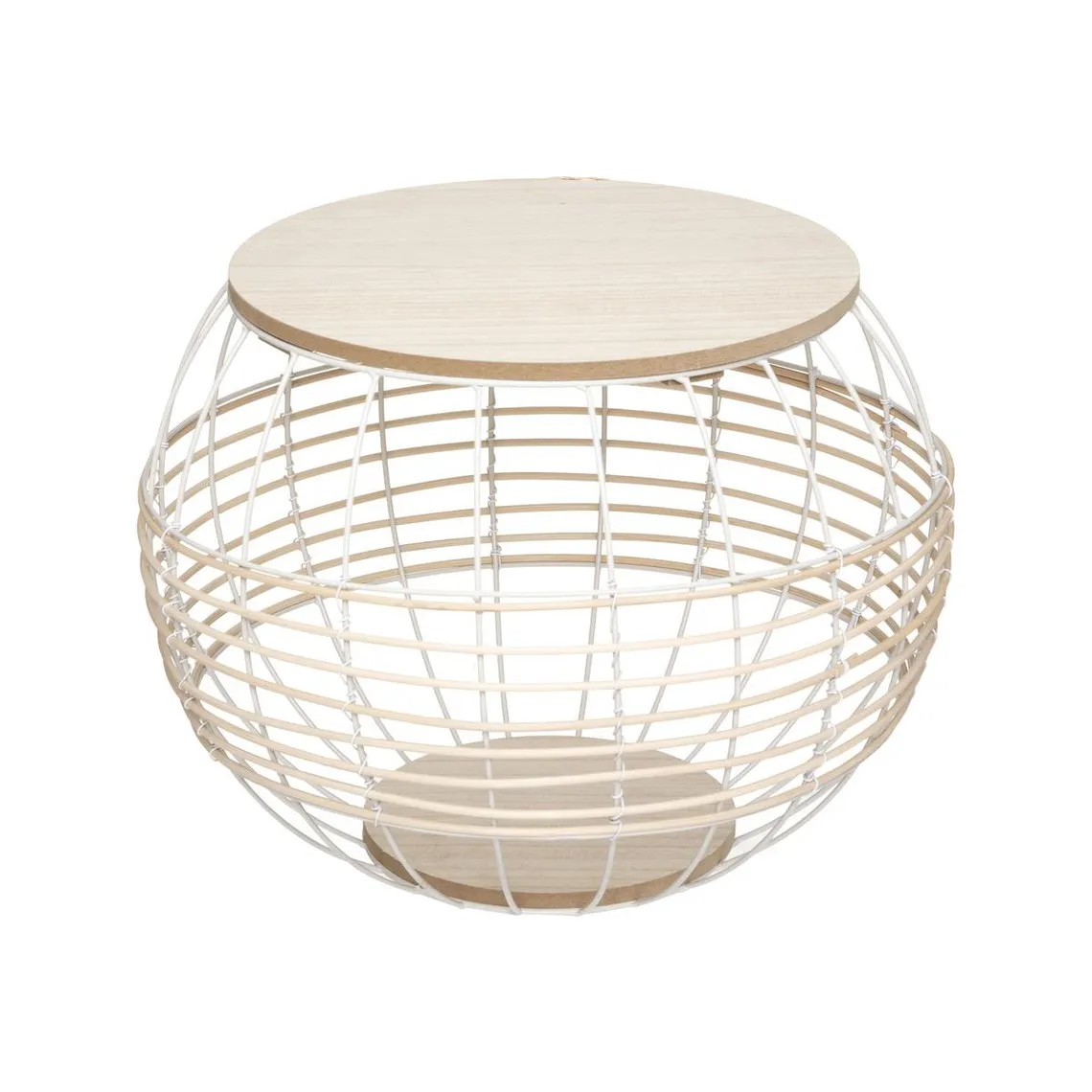 Table Métal Blanc x2 | 3 Suisses