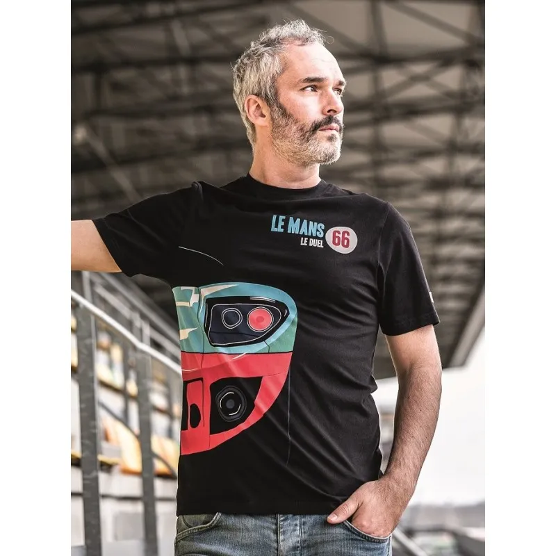 TEE SHIRT 24H LE MANS 66 CAR NOIR