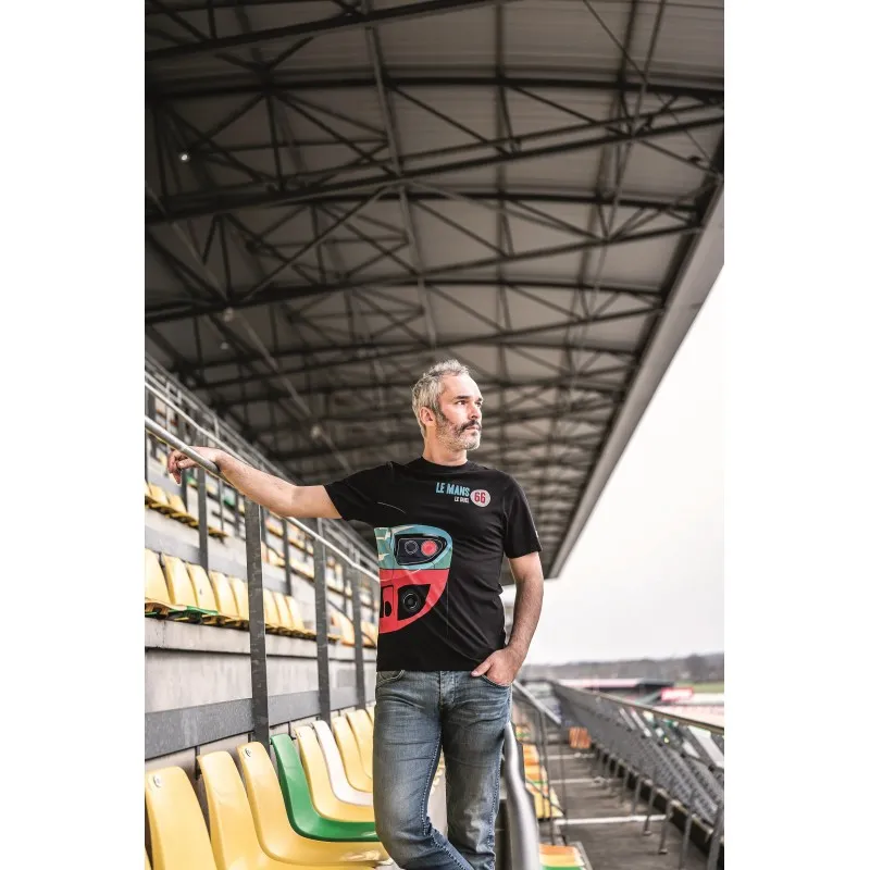 TEE SHIRT 24H LE MANS 66 CAR NOIR