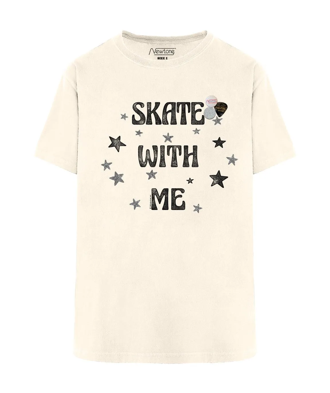 Tee shirt trucker natural SKATE WITH ME