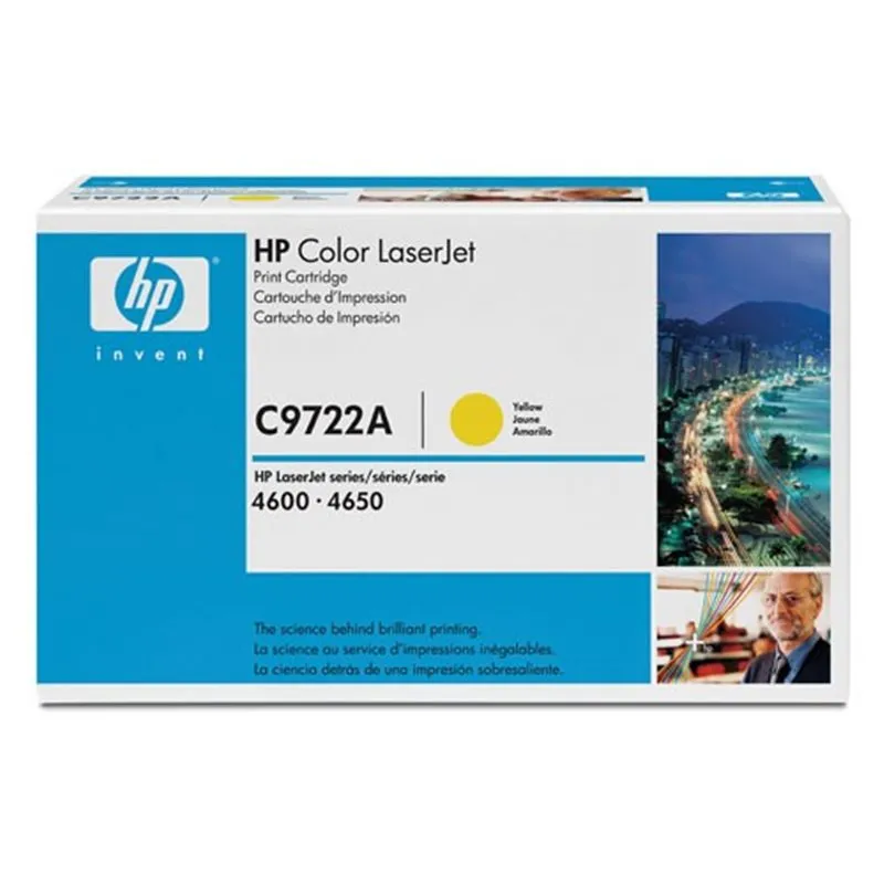 Toner pour imprimante laser HP C9722A jaune