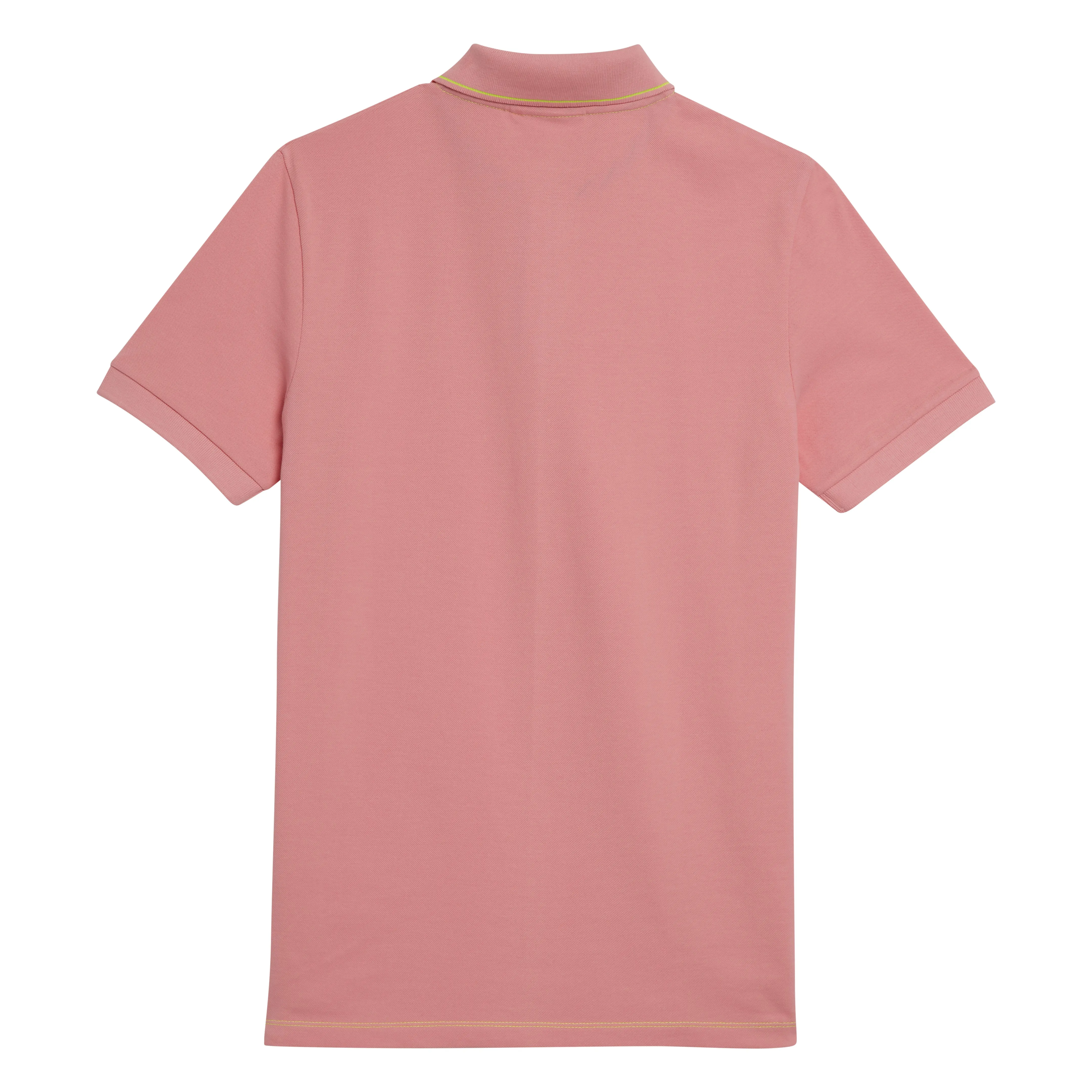 Vicomte A. Polo à Détails Fluo Homme 100% Coton Rose Camargue