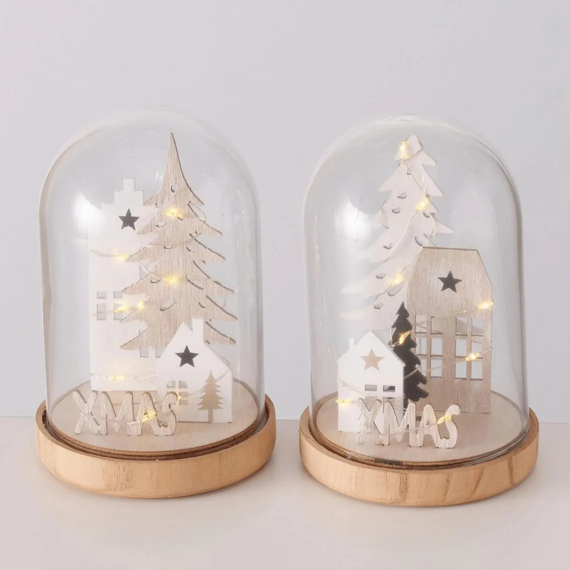 ZOLLI DECO XMAS SOUS CLOCHE SAPIN BLANC | 3 Suisses